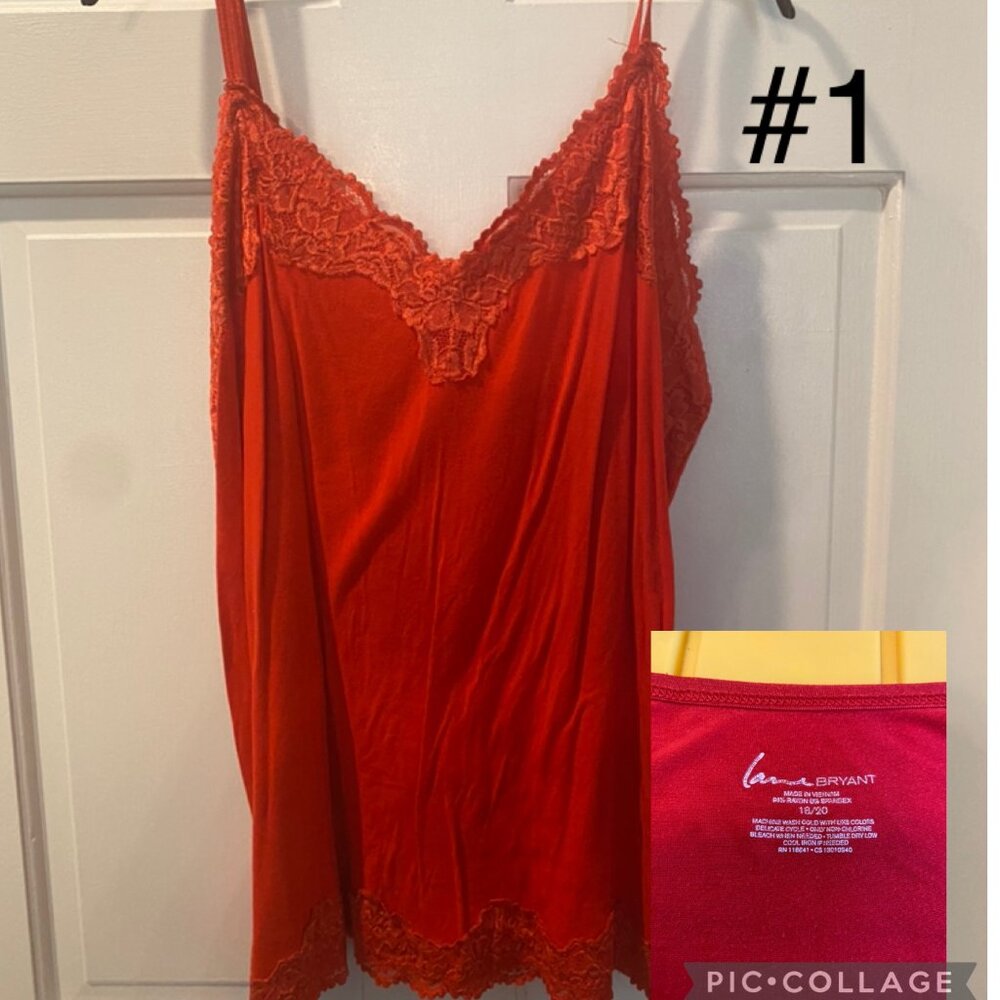 Lane Bryant Laced Cami's